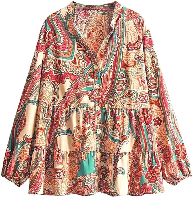 Women’s Rayon Korean Style Long Sleeve Oversized Button Down Shirt